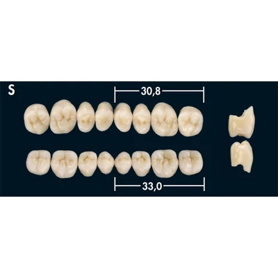 Deltaform rágógarnitúra, C2, S, alsó