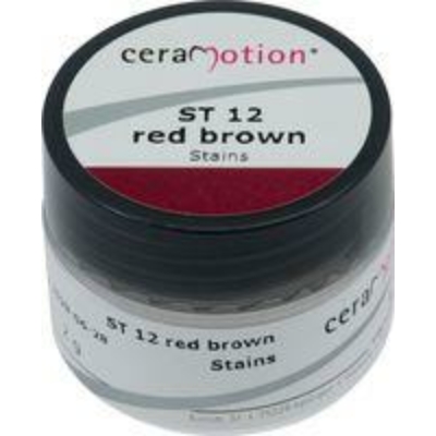 cM Stains red brown